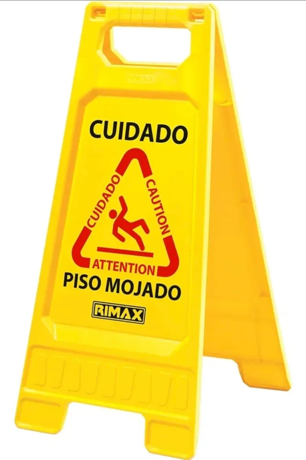 Aviso plegable de piso mojado